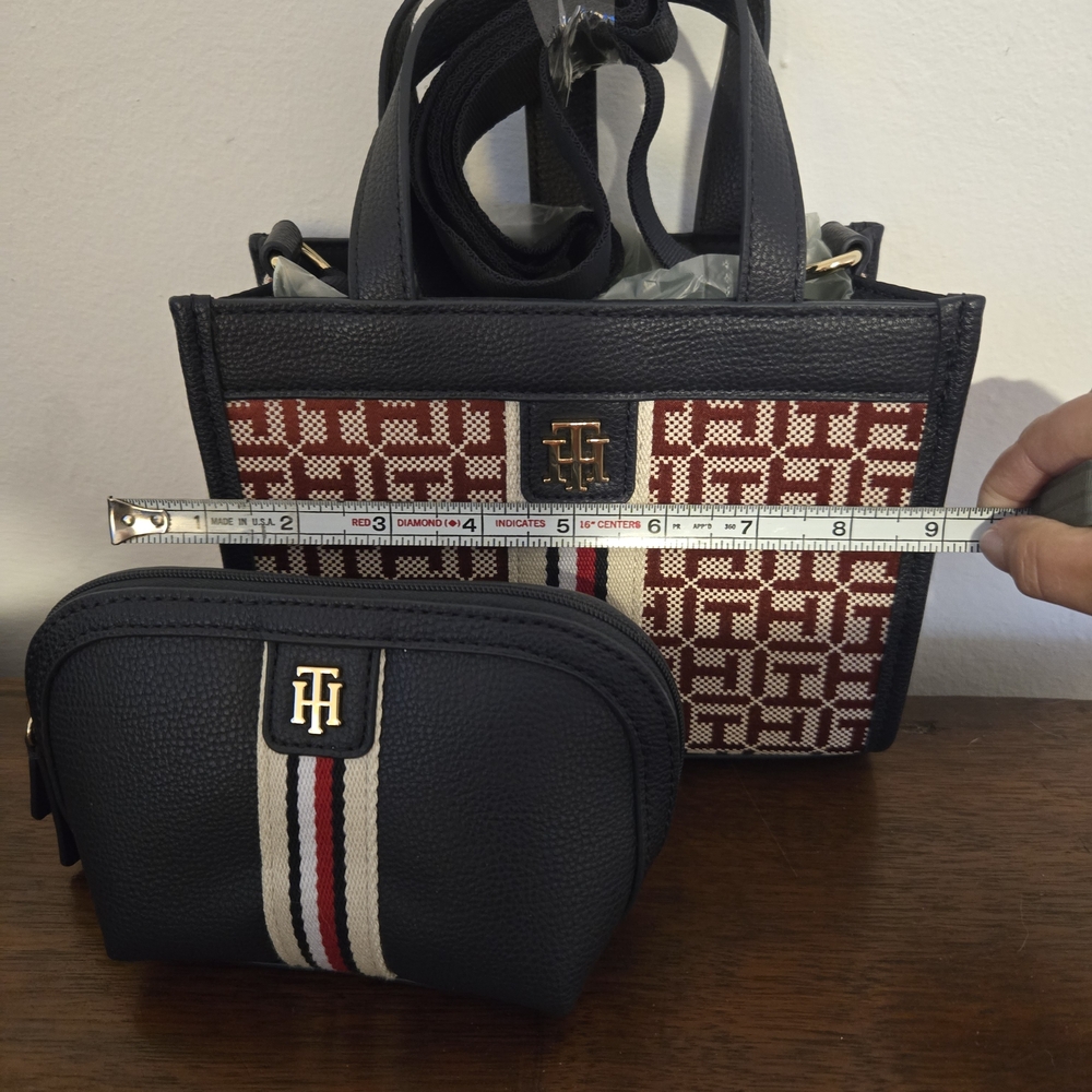 Tommy Hilfiger Black and White Mini Bag Set